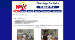 Desktop Screenshot of mlc-chauffages.com