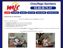 Tablet Screenshot of mlc-chauffages.com